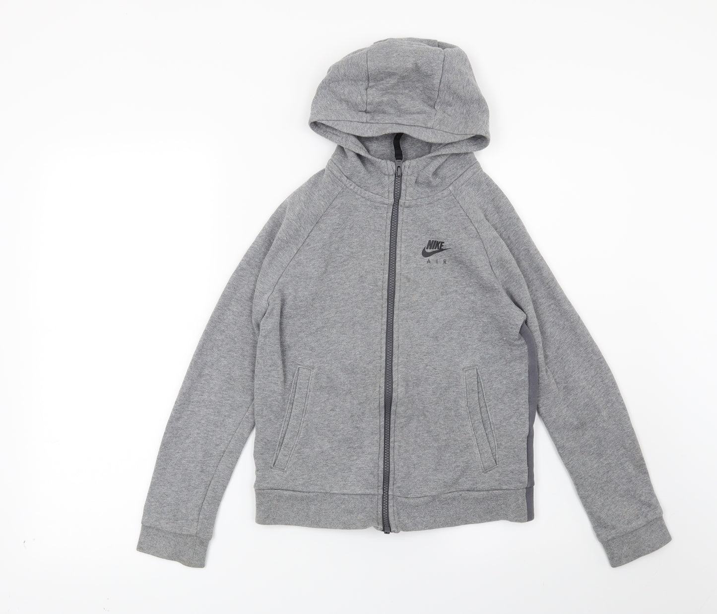 Nike Boys Grey   Full Zip Hoodie Size 8-9 Years