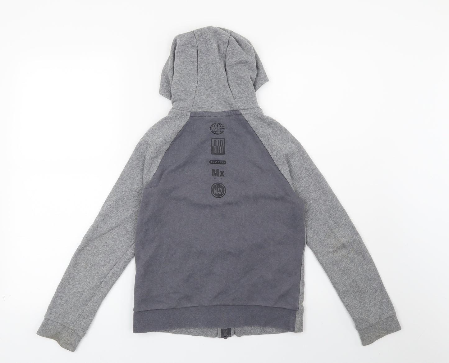 Nike Boys Grey   Full Zip Hoodie Size 8-9 Years