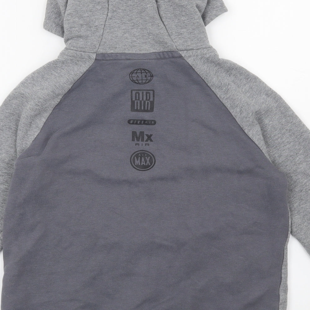 Nike Boys Grey   Full Zip Hoodie Size 8-9 Years