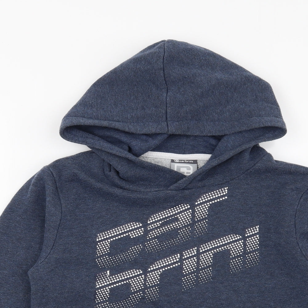 Carbrini Boys Blue   Pullover Hoodie Size 8-9 Years