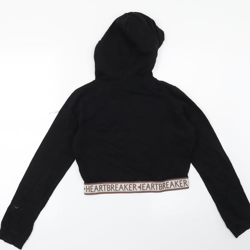 Select Womens Black   Pullover Hoodie Size 8  - Heart Breaker