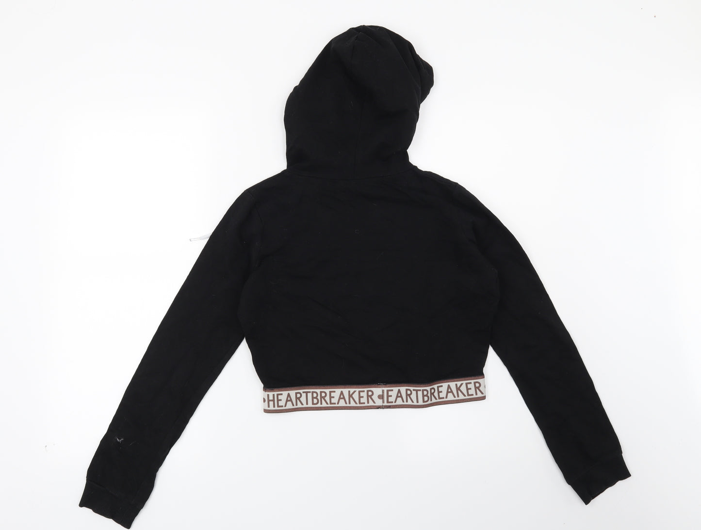 Select Womens Black   Pullover Hoodie Size 8  - Heart Breaker