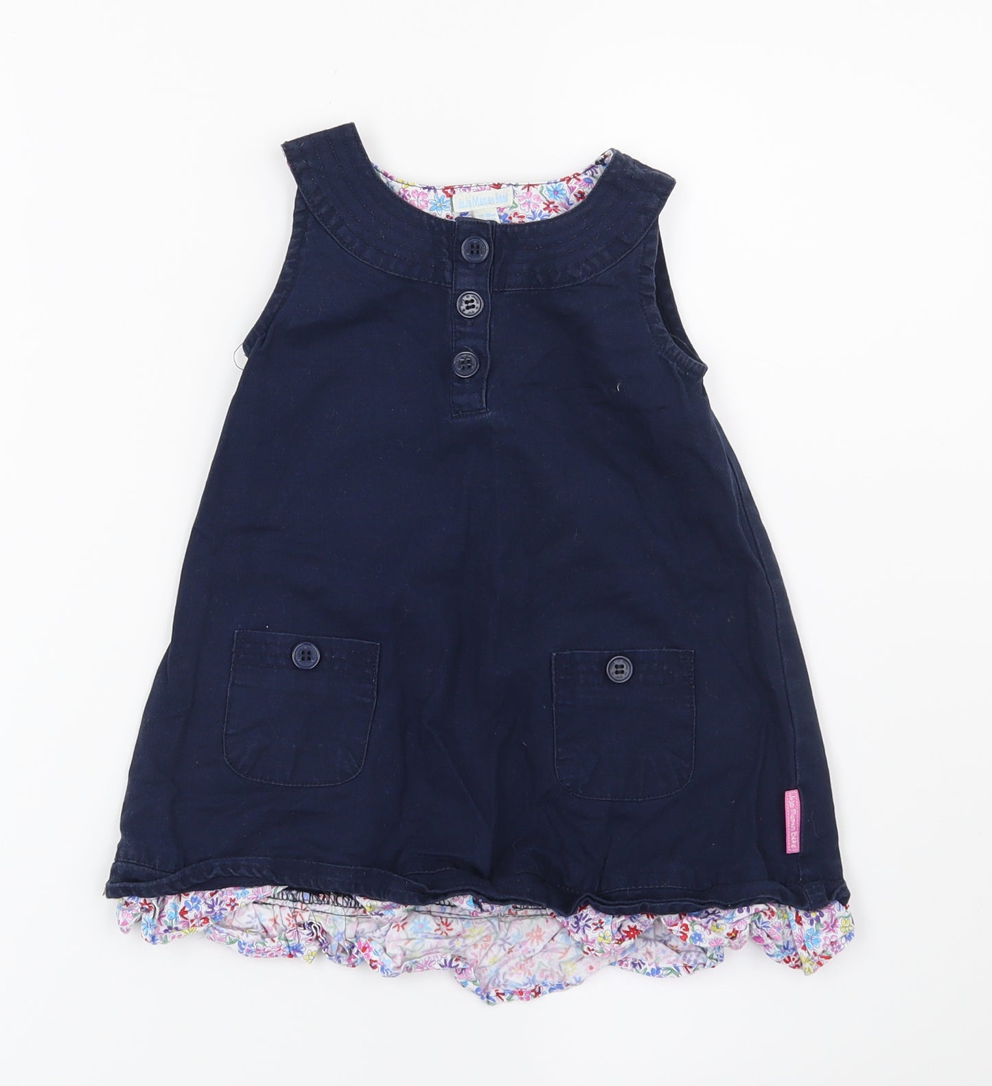 JoJo Maman Bébé Girls Blue   Shift  Size 12-18 Months