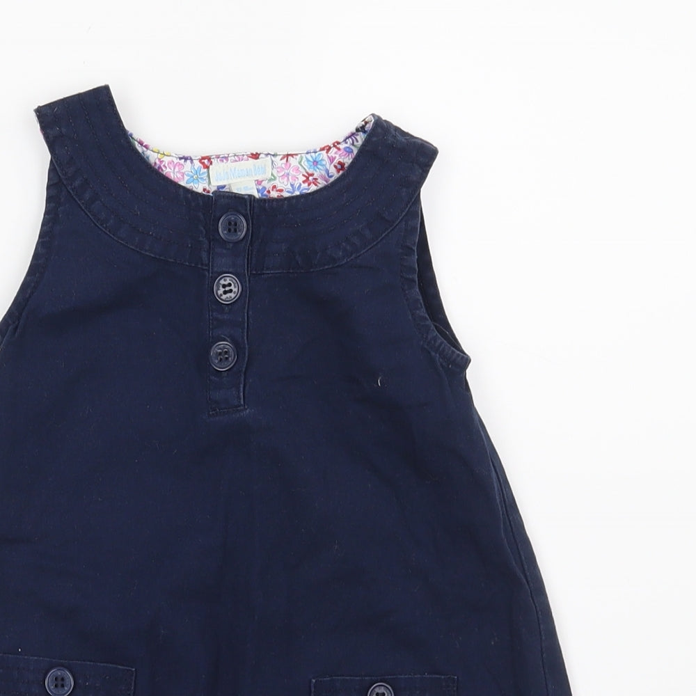 JoJo Maman Bébé Girls Blue   Shift  Size 12-18 Months