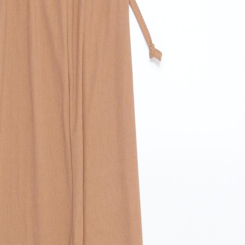 PRETTYLITTLETHING Womens Brown   Jumpsuit One-Piece Size 8