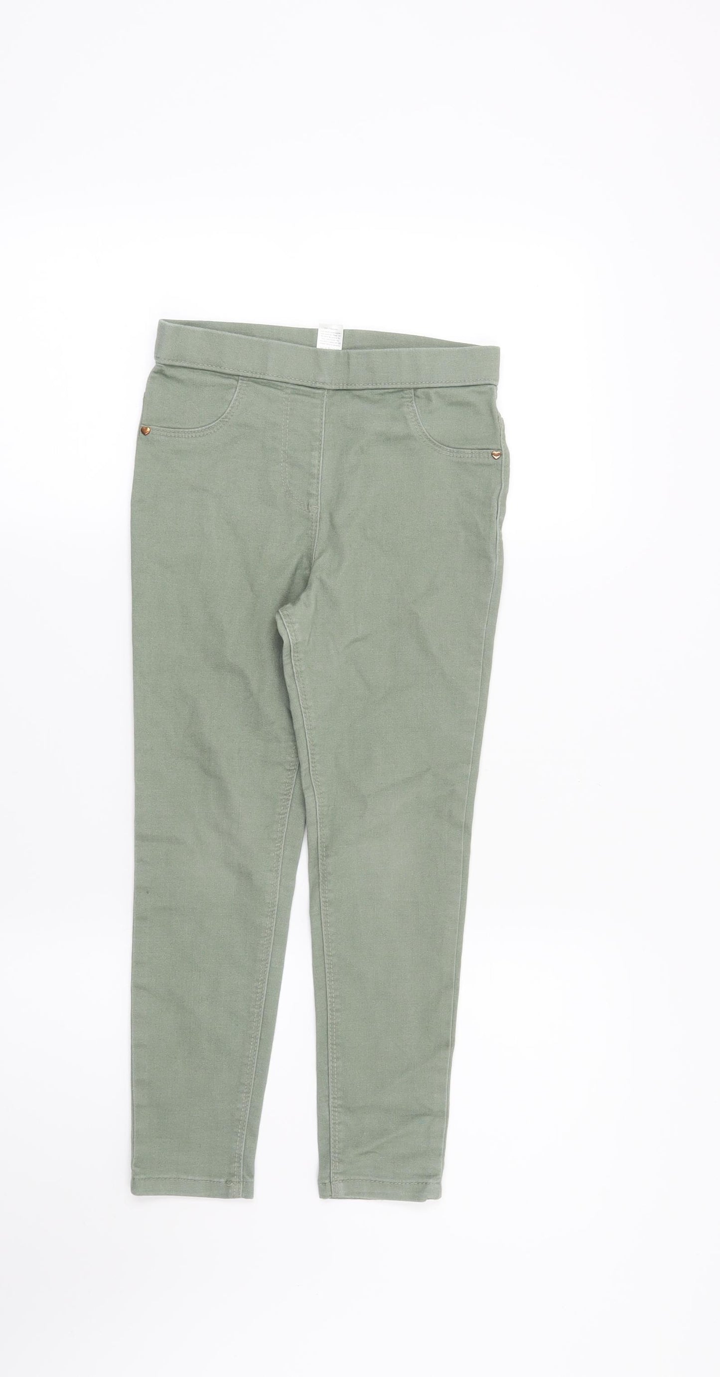 George Girls Green   Jegging Jeans Size 6-7 Years