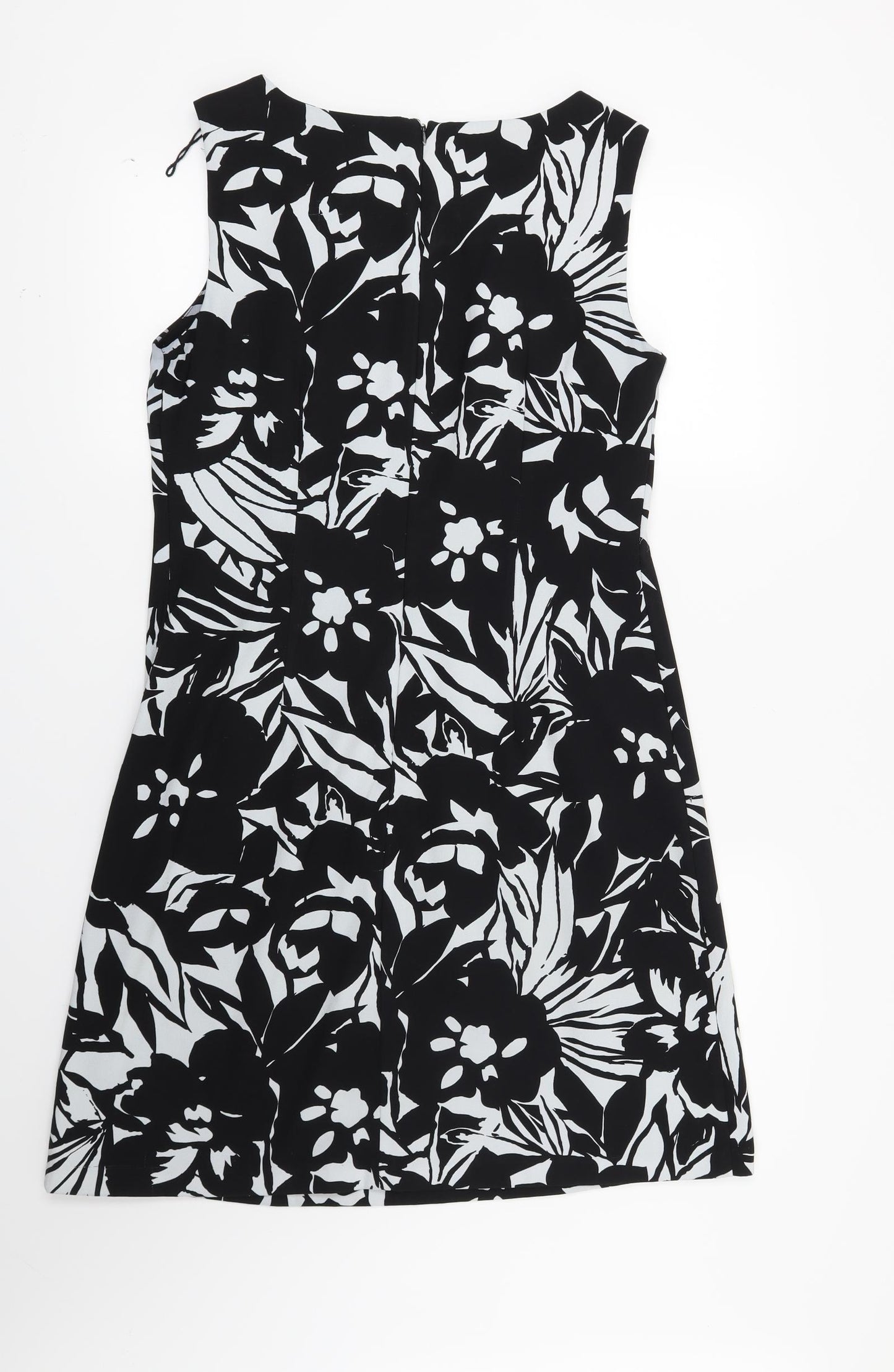 Scarlett Womens Black Floral  Shift  Size 8