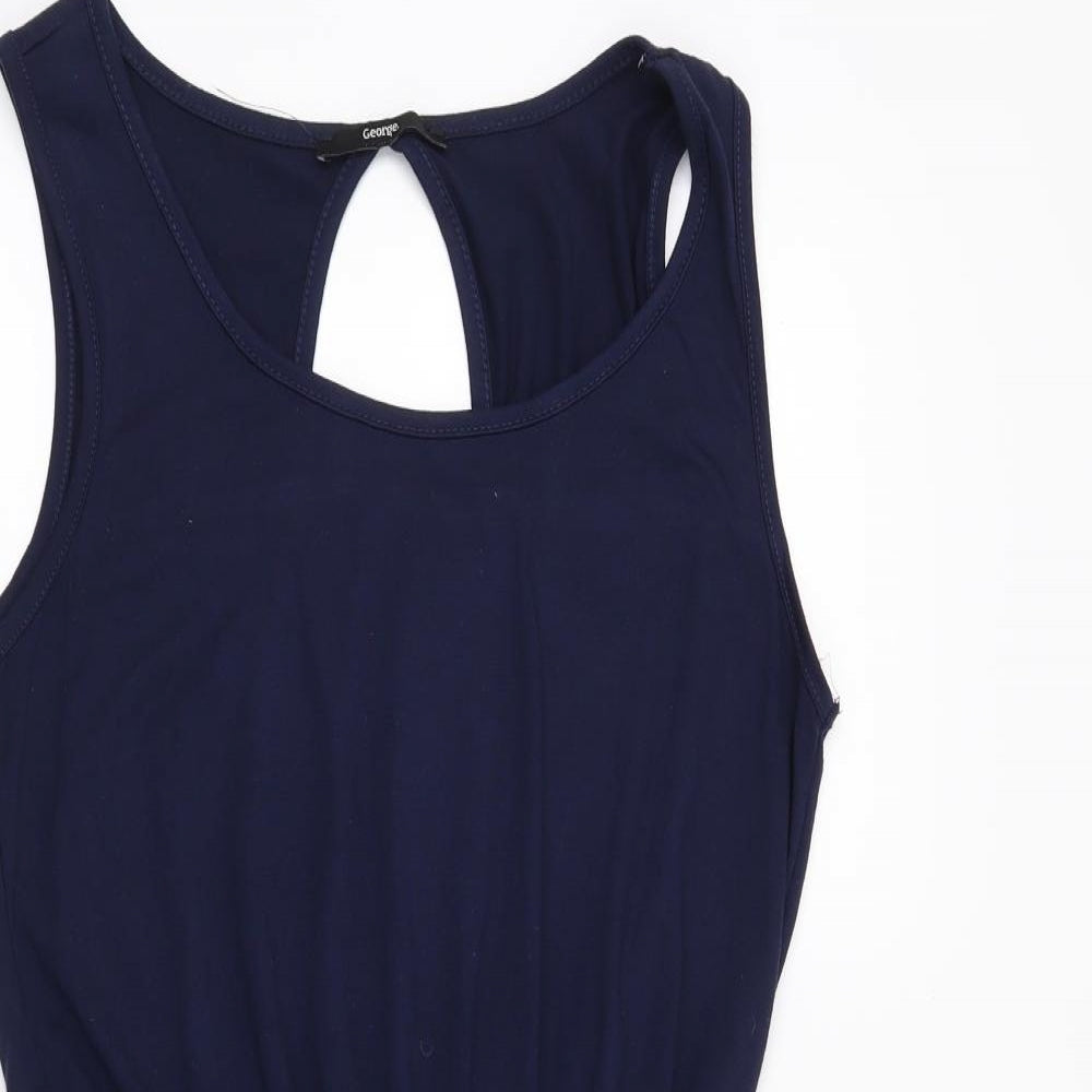 George Womens Blue   T-Shirt Dress  Size 12