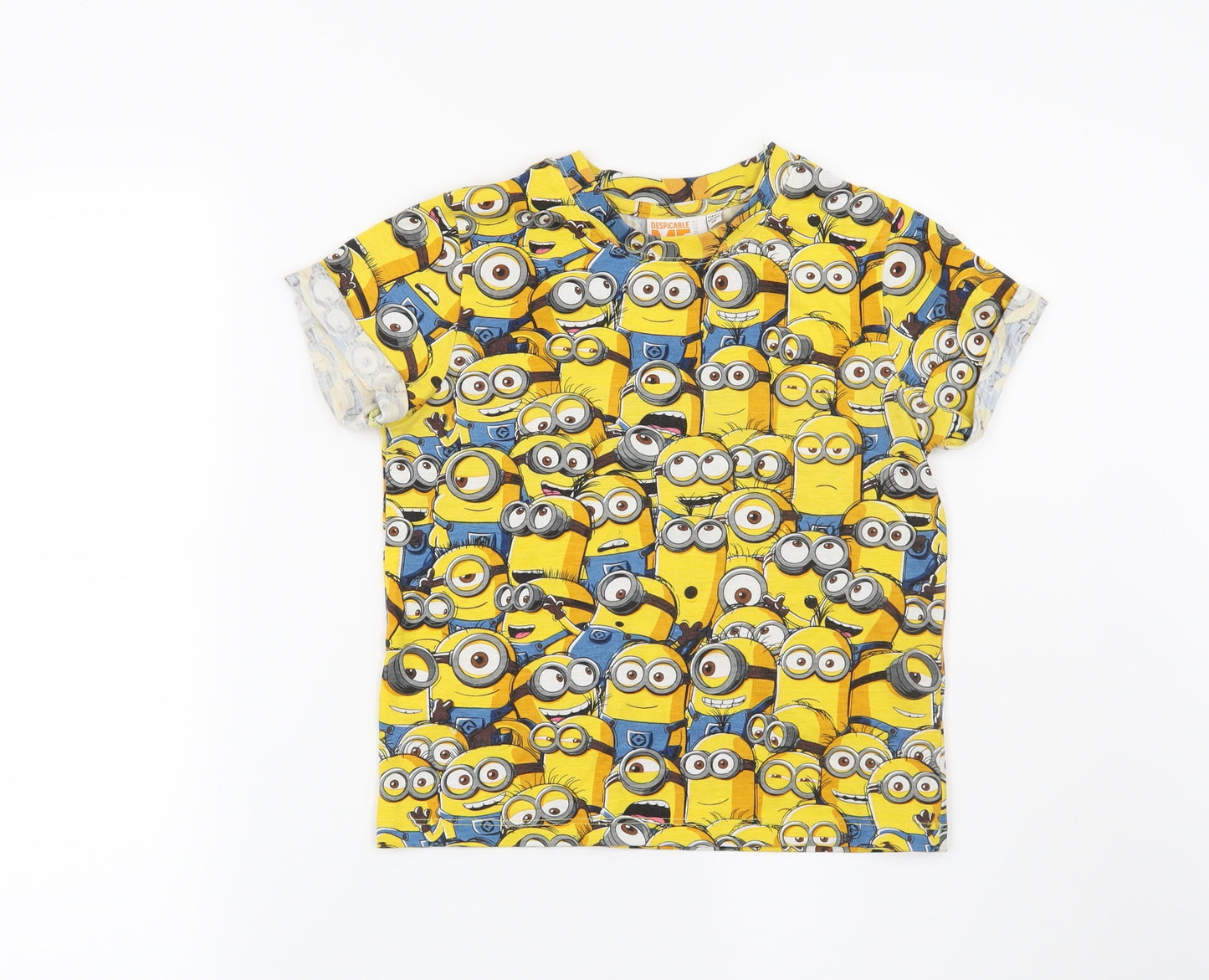 Despicable Me Boys Yellow   Basic T-Shirt Size 7-8 Years  - Despicable Me Minion
