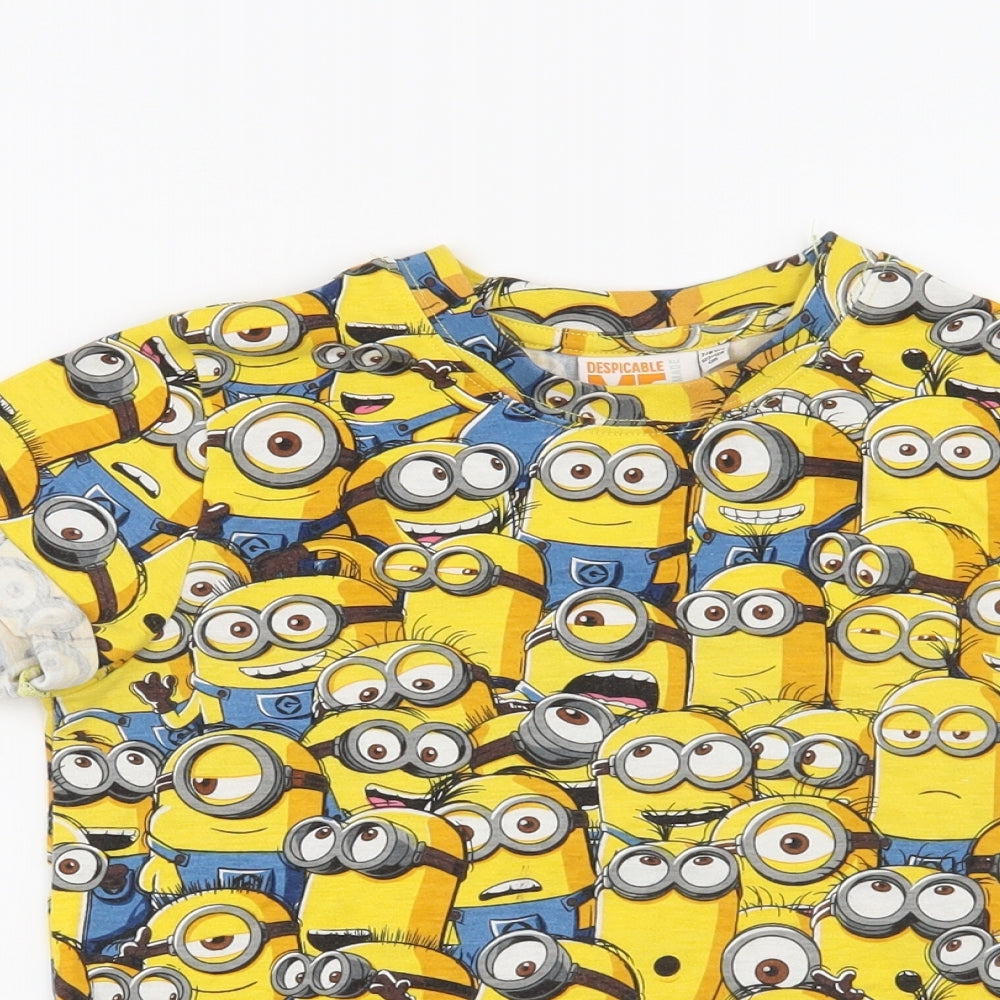 Despicable Me Boys Yellow   Basic T-Shirt Size 7-8 Years  - Despicable Me Minion