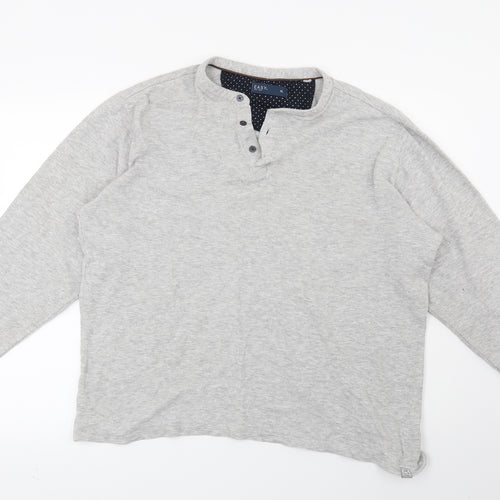 Easy Mens Grey   Pullover Sweatshirt Size XL