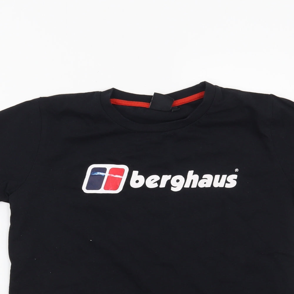 Berghaus Boys Black   Basic T-Shirt Size 11-12 Years