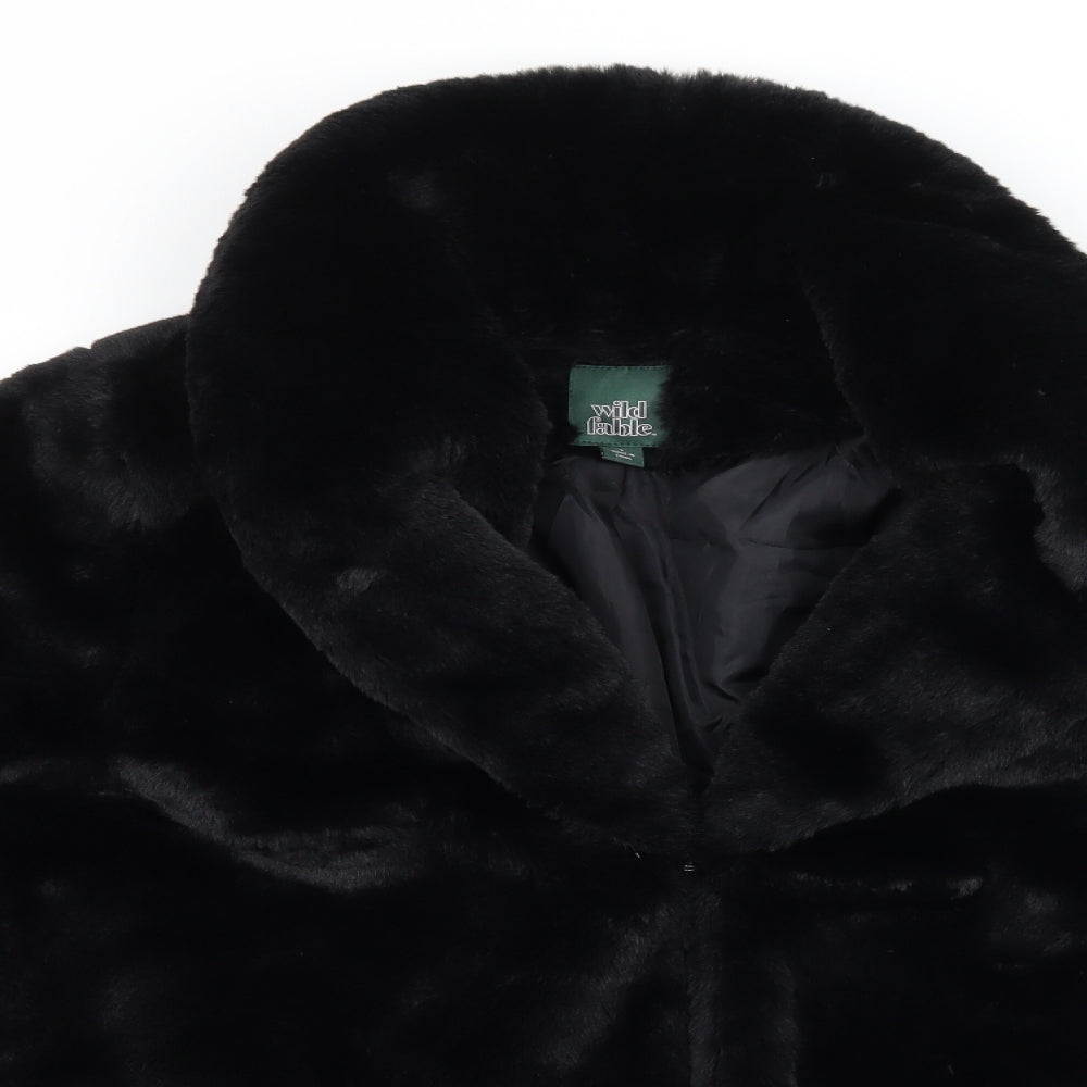 Wild Fable Womens Black   Jacket  Size L  - Faux Fur
