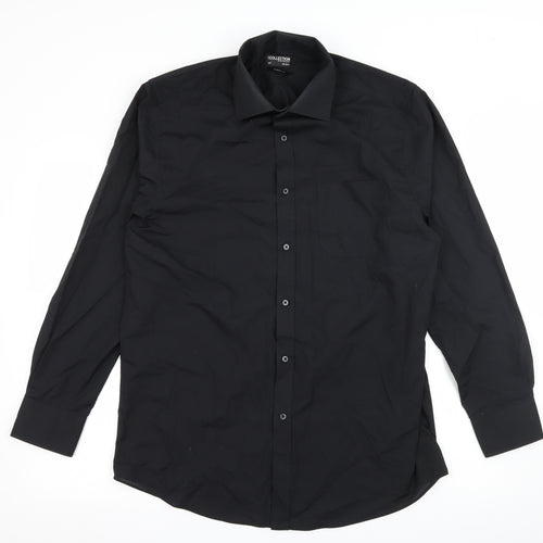 NEXT Mens Black    Dress Shirt Size 16