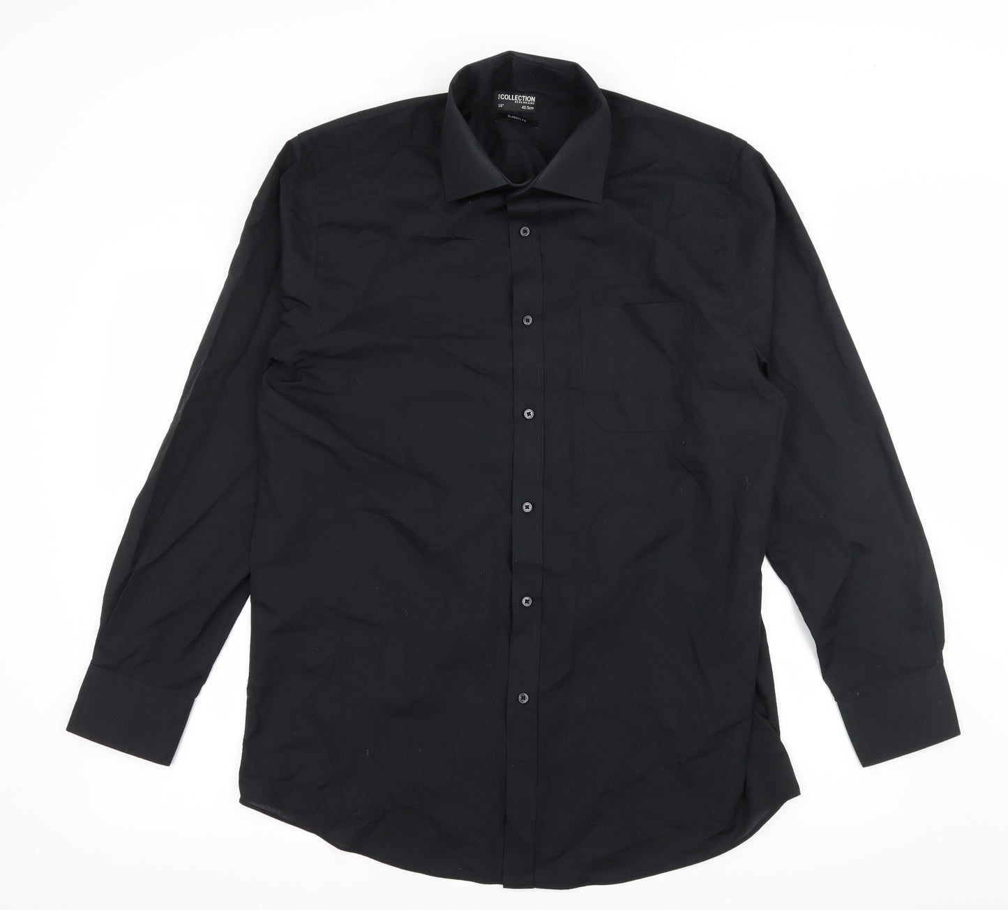 NEXT Mens Black    Dress Shirt Size 16