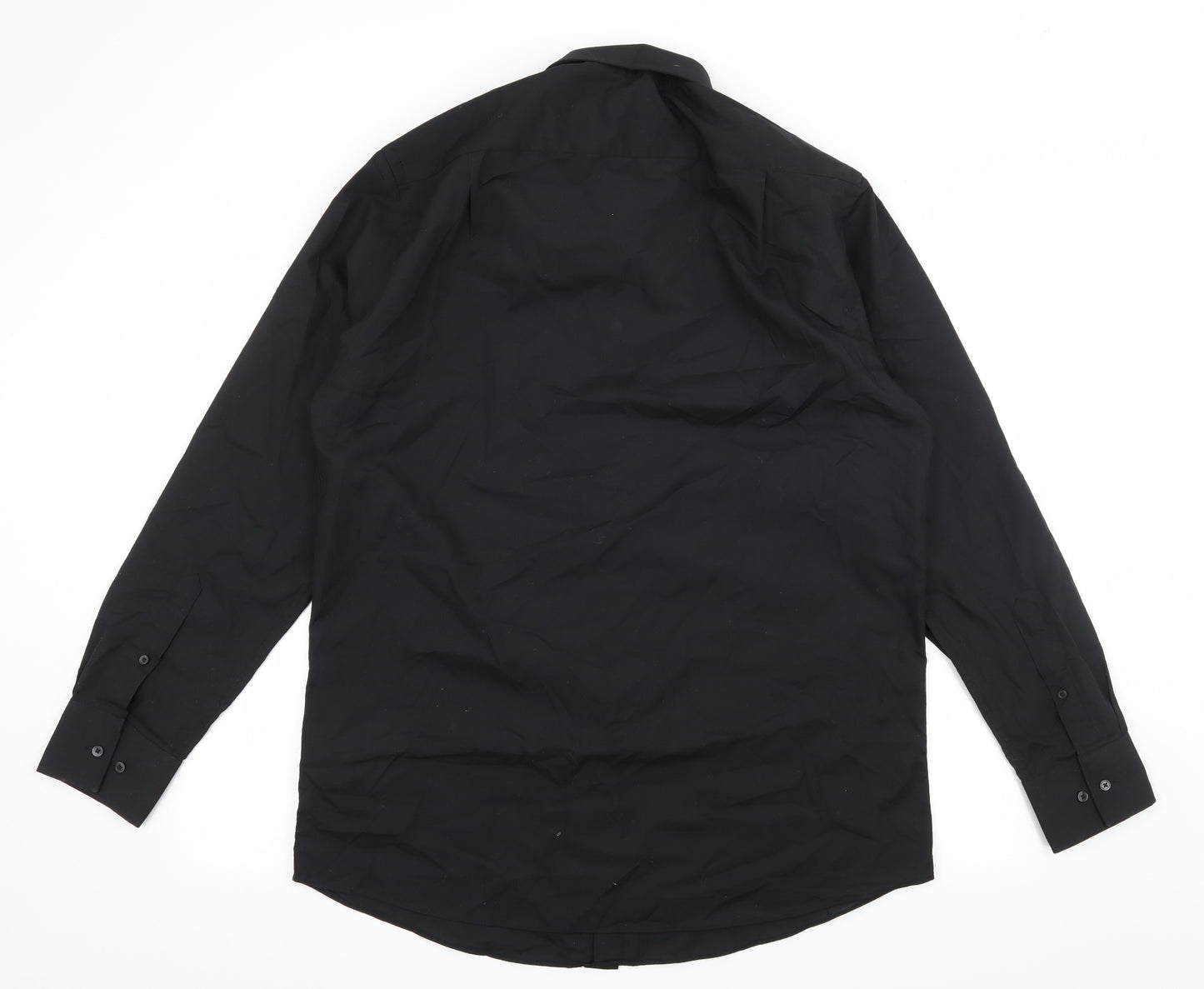 NEXT Mens Black    Dress Shirt Size 16