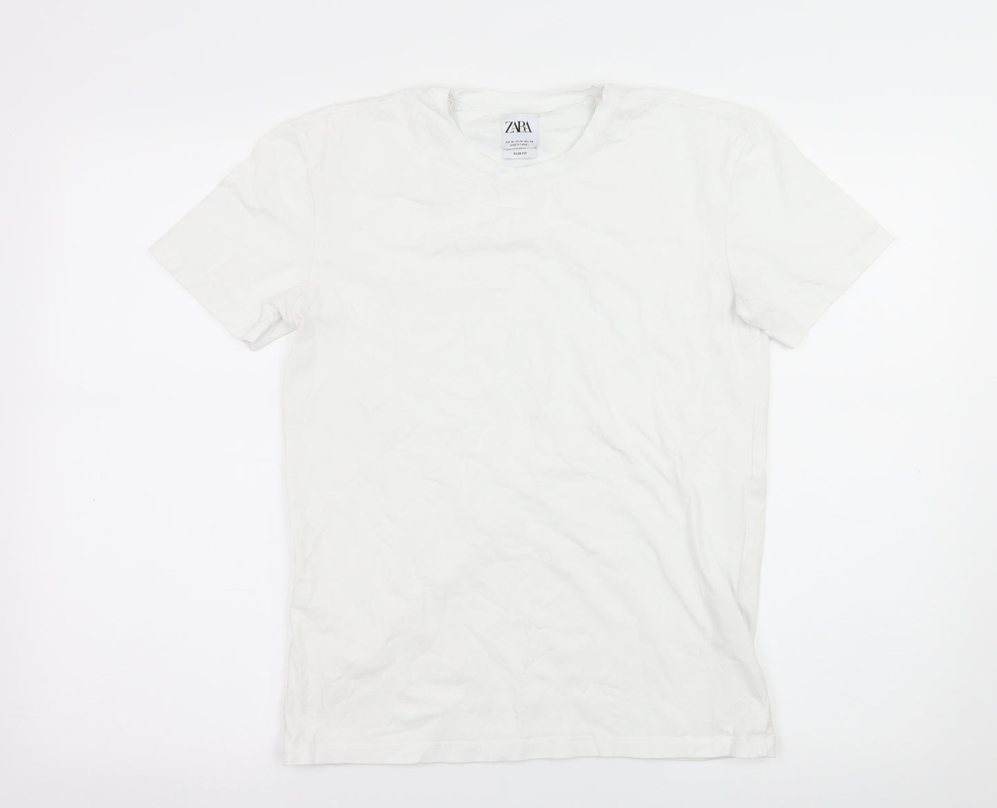 Zara Womens Black  Jersey Basic T-Shirt Size M