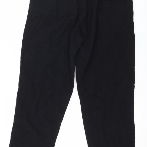 Preworn Womens Black   Trousers  Size 2XL L26 in