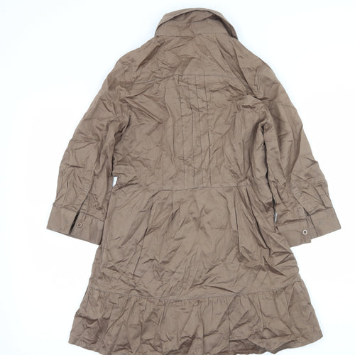 k.a.t Womens Brown   Basic Button-Up Size S
