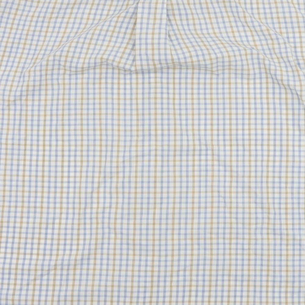Rydale Mens Blue Check   Button-Up Size 2XL