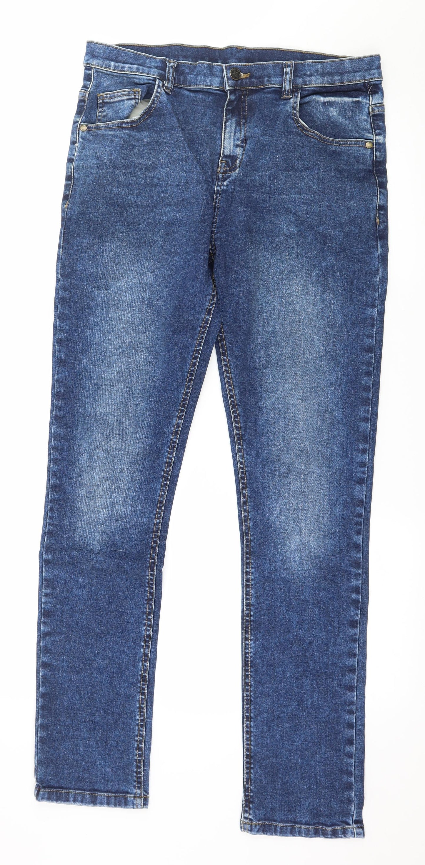 Marks and Spencer Boys Blue  Denim Skinny Jeans Size 14-15 Years