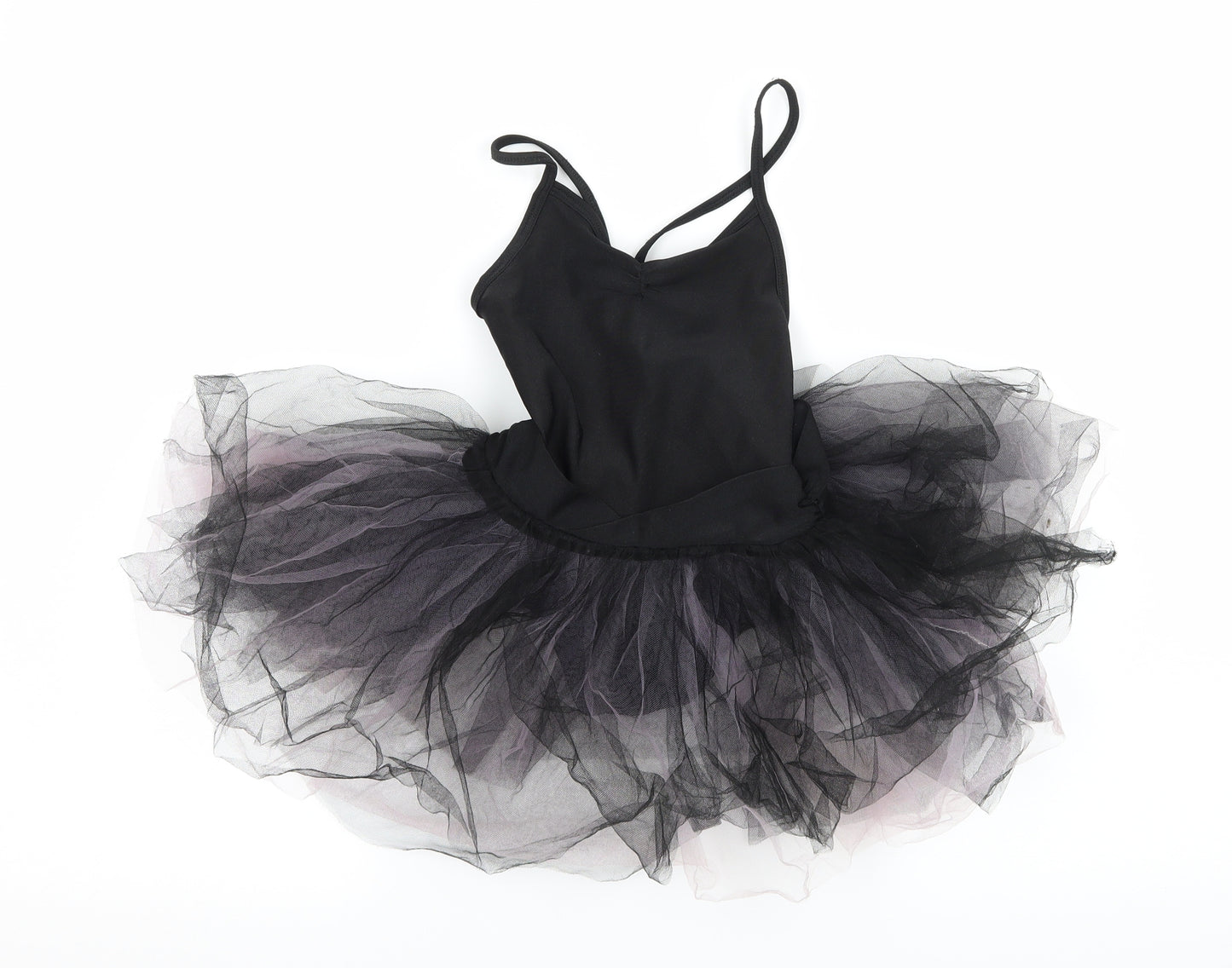 H&M Girls Black  Jersey Fit & Flare  Size 5-6 Years  - Tutu