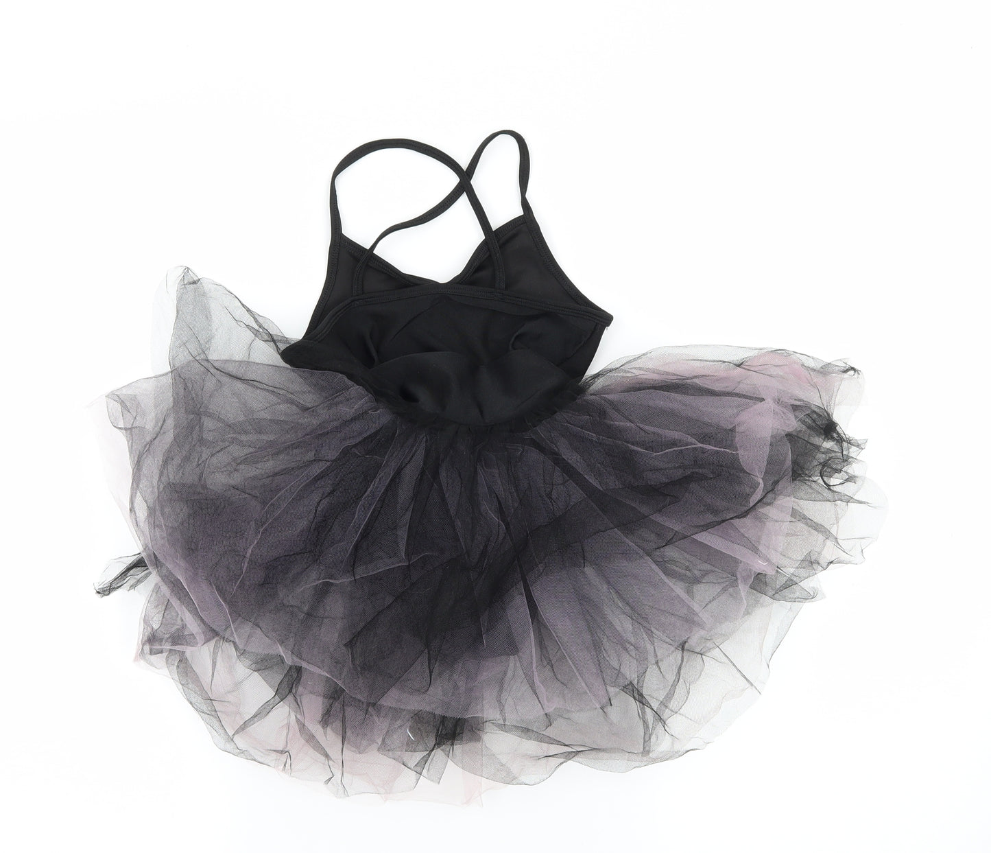 H&M Girls Black  Jersey Fit & Flare  Size 5-6 Years  - Tutu