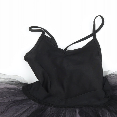 H&M Girls Black  Jersey Fit & Flare  Size 5-6 Years  - Tutu