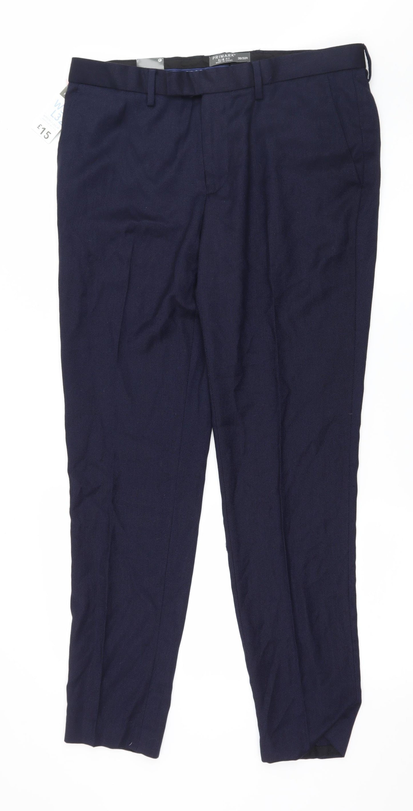 Primark Mens Blue   Trousers  Size 36 in L32 in