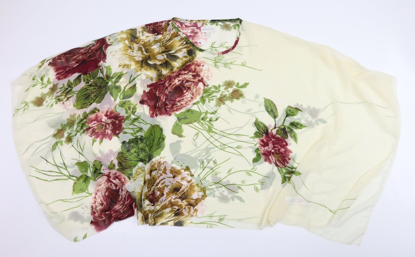 Apricot Womens Ivory Floral  Basic Blouse Size M