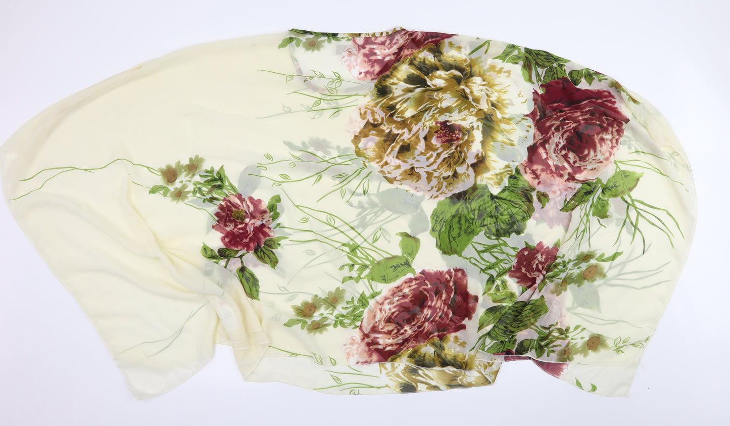 Apricot Womens Ivory Floral  Basic Blouse Size M