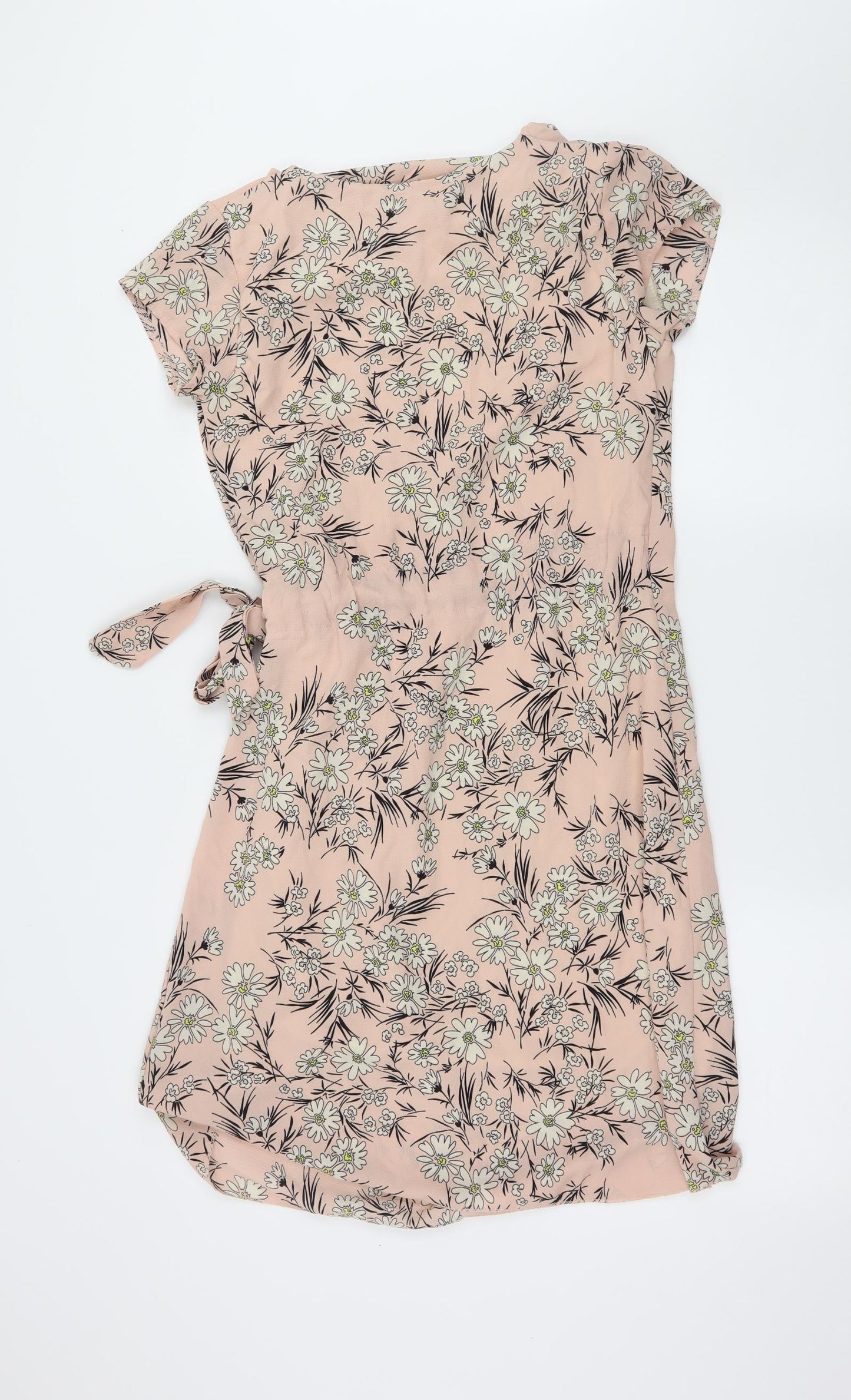 Marissa & Marie Womens Pink Floral  A-Line  Size M