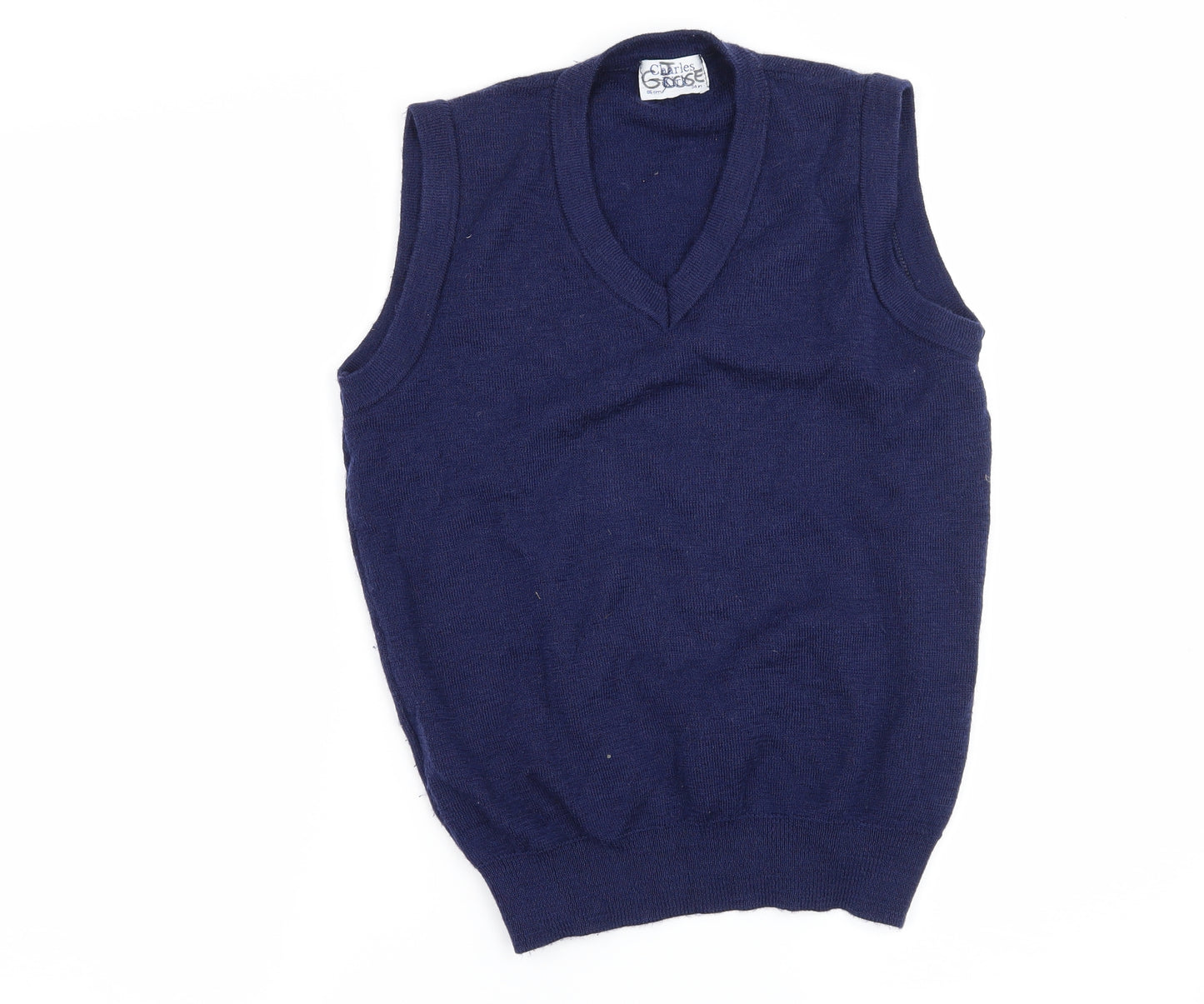 Charles Kirk Mens Blue  Knit Pullover Jumper Size S