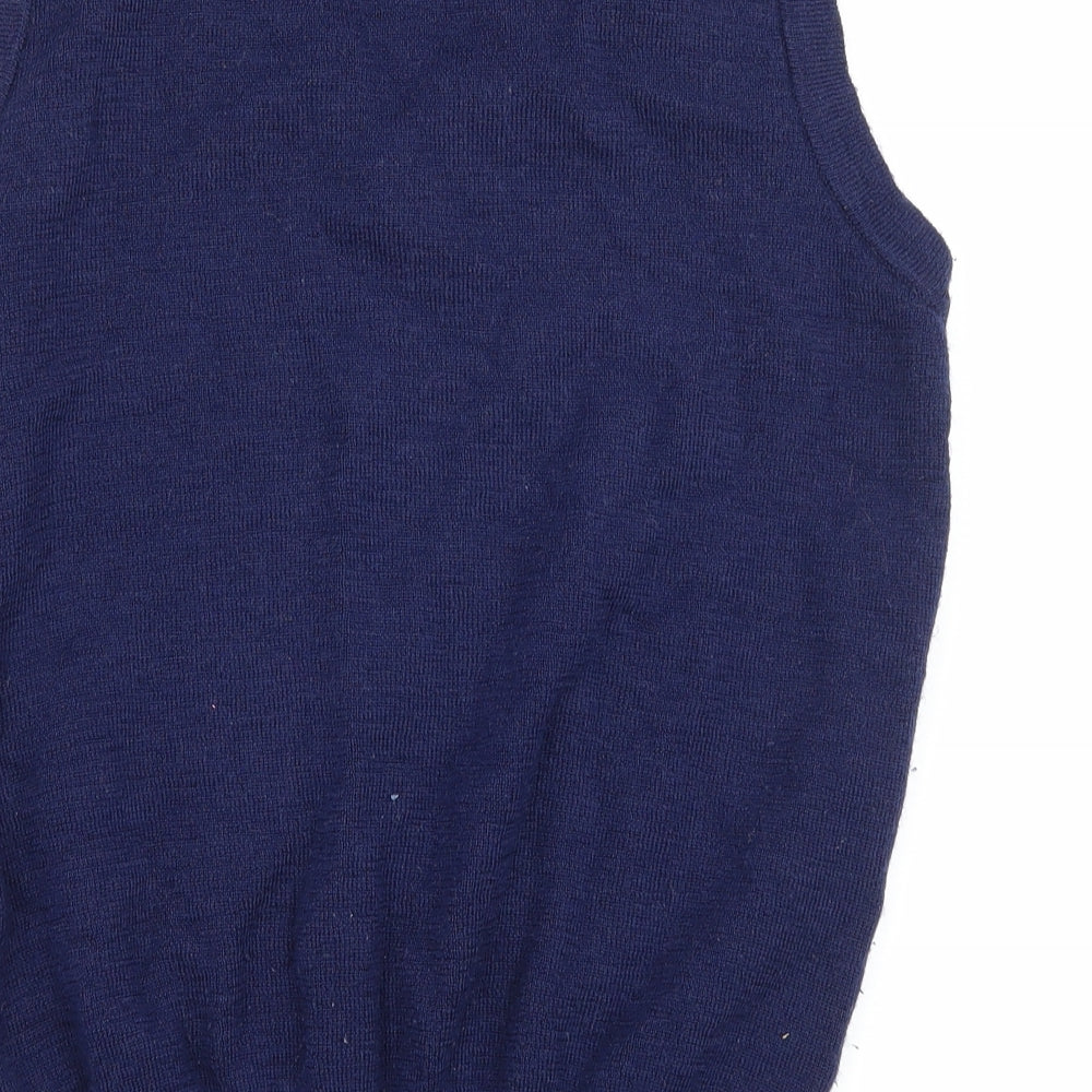 Charles Kirk Mens Blue  Knit Pullover Jumper Size S