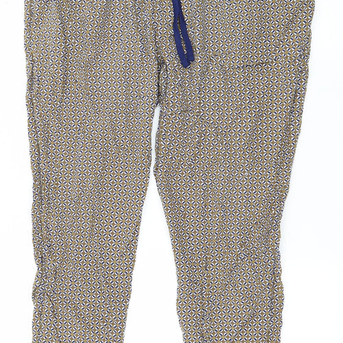 Papaya Womens Blue Geometric  Trousers  Size XL L27 in