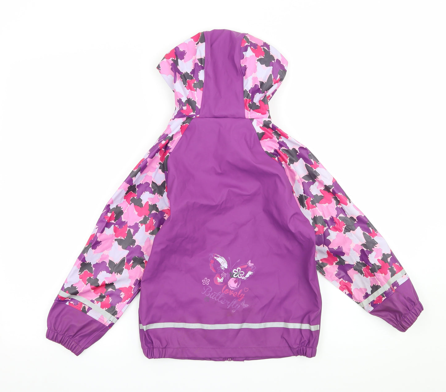 Lupilu Girls Purple Geometric  Jacket  Size 4-5 Years  - Butterfly