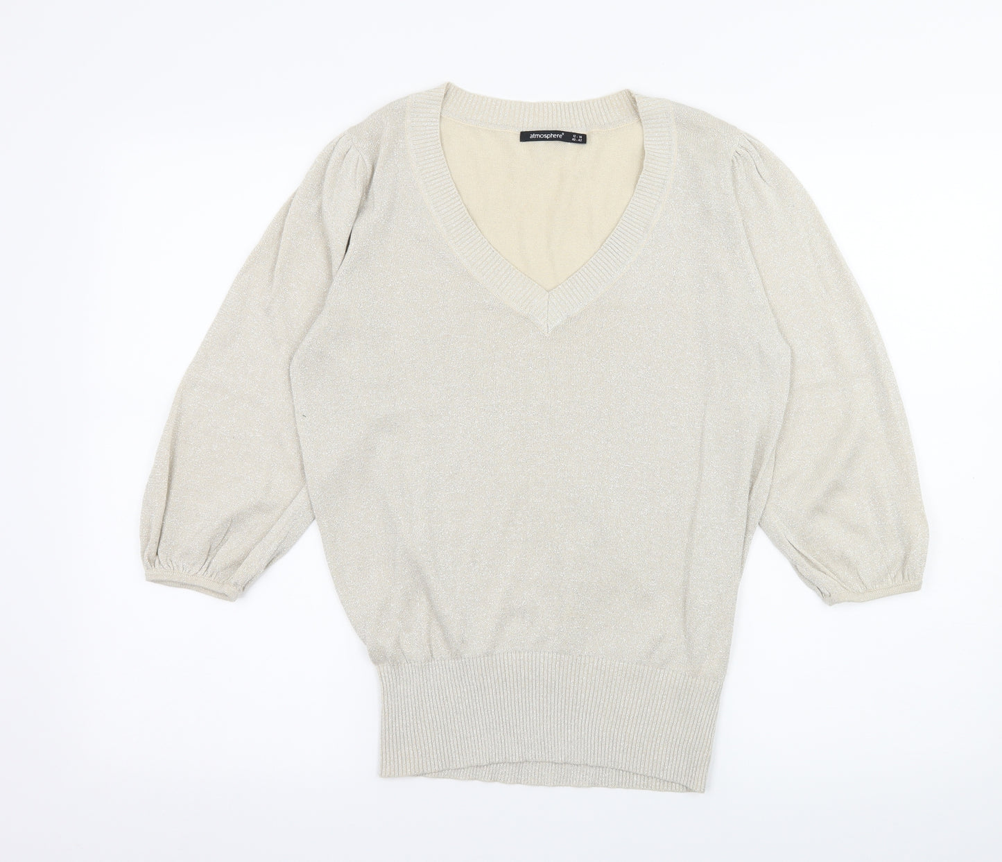 Atmosphere Womens Ivory  Knit Pullover Jumper Size 12