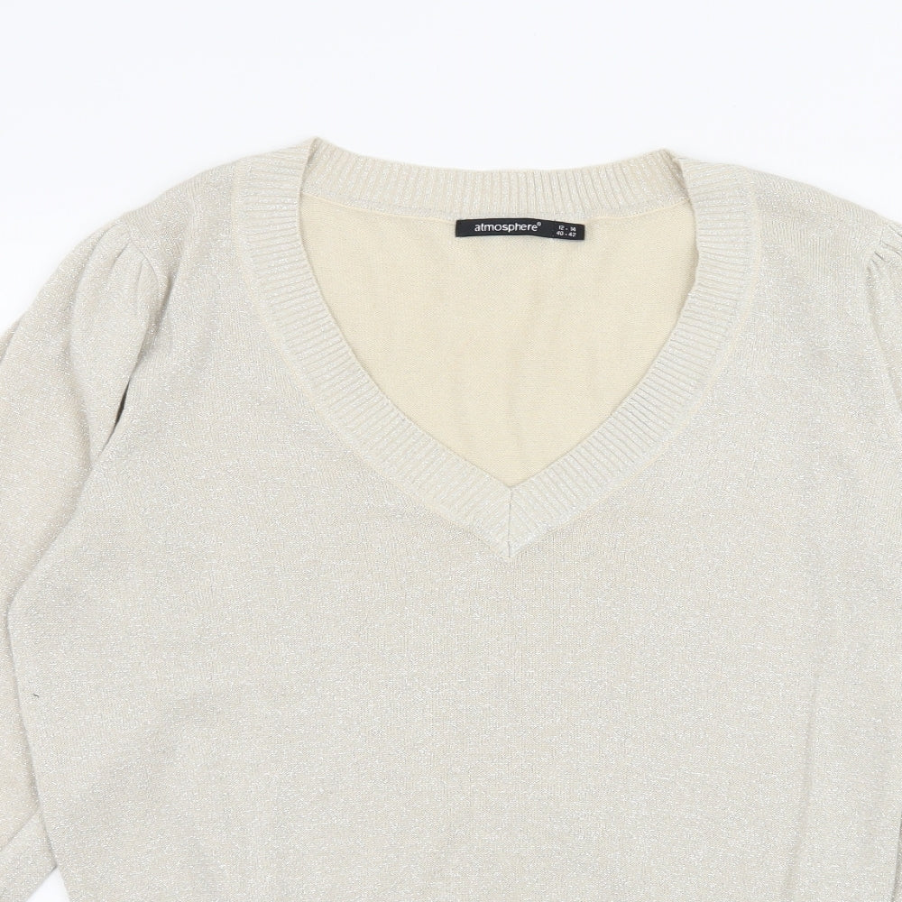 Atmosphere Womens Ivory  Knit Pullover Jumper Size 12
