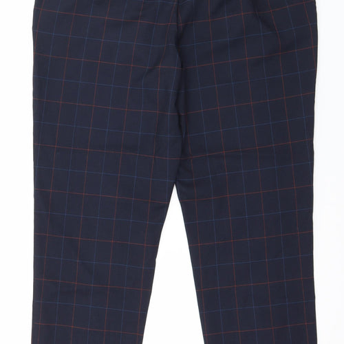 ONLY & SONS Womens Blue Check  Trousers  Size M L29 in