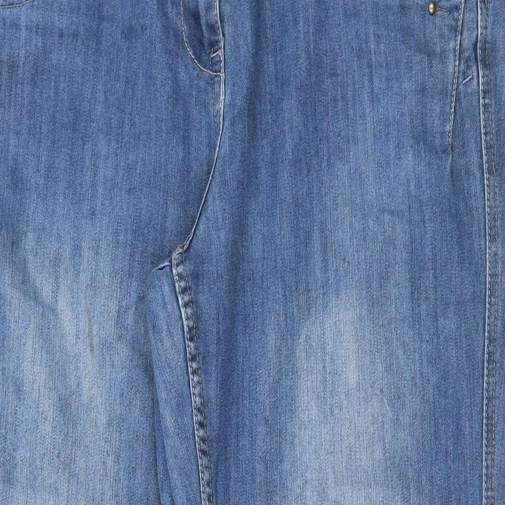 George Womens Blue  Denim Straight Jeans Size 16 L29 in