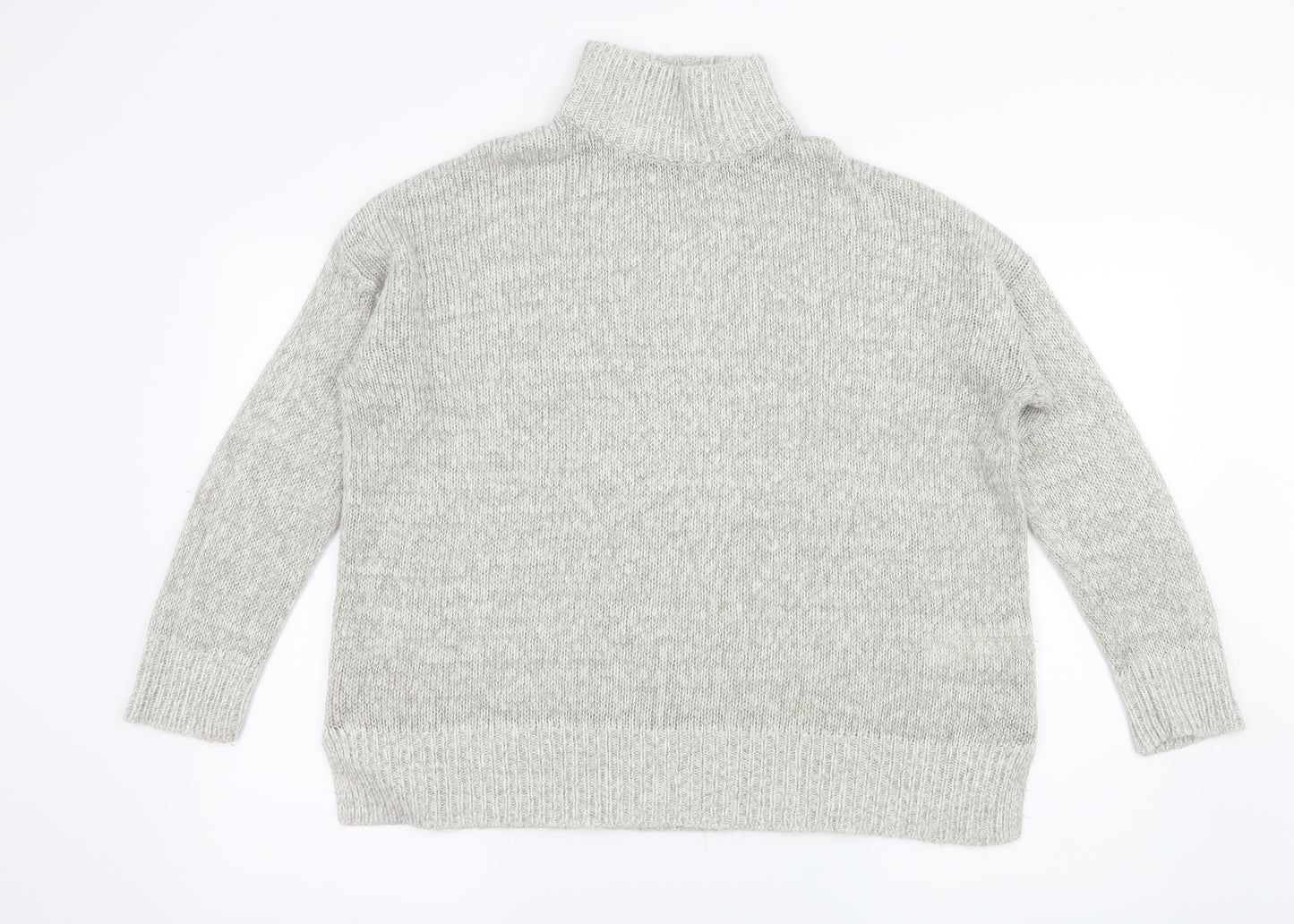 New Look Womens Grey  Knit Pullover Jumper Size L