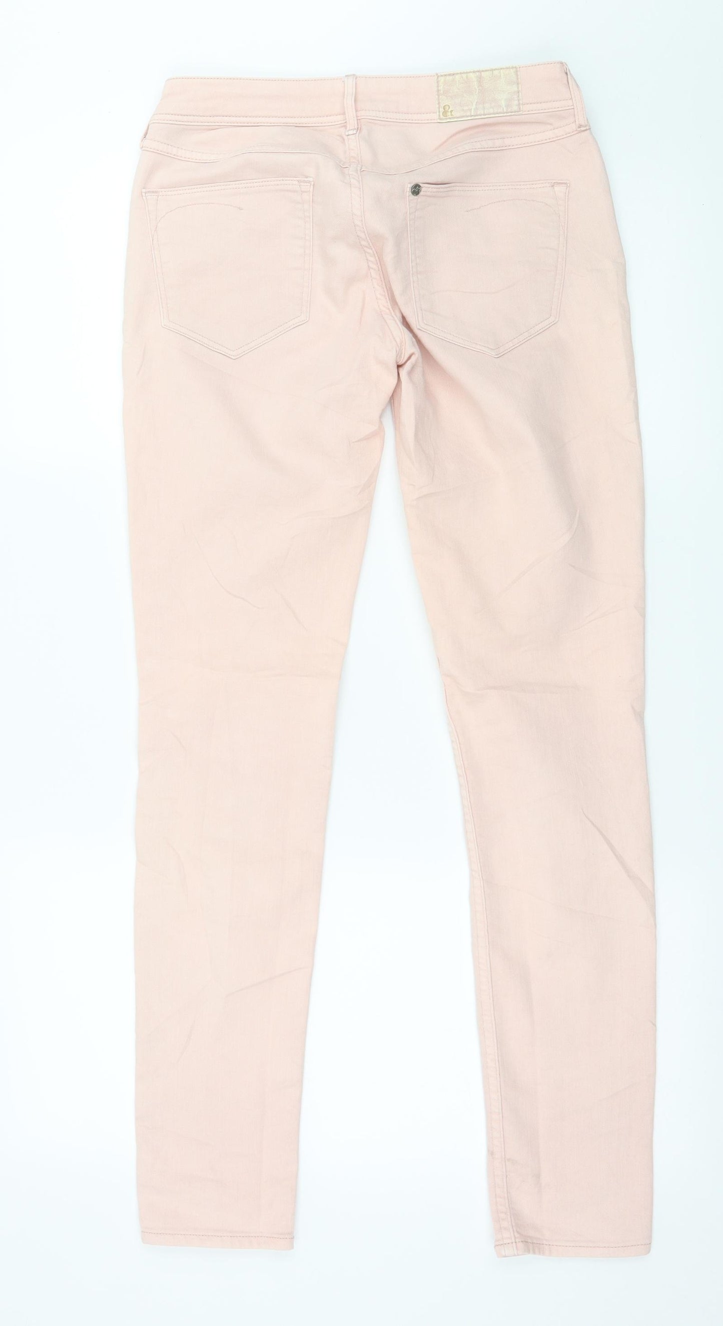 H&M Womens Pink  Denim Skinny Jeans Size 27 in L30 in