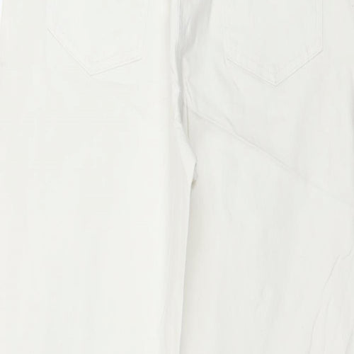 C&A Womens White  Denim Straight Jeans Size 28 in L27 in