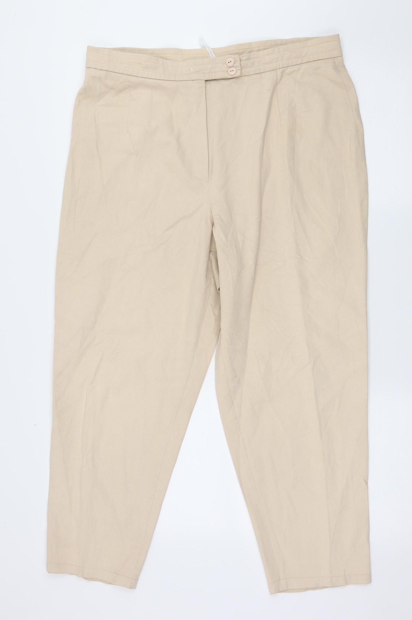 Preworn Womens Beige   Trousers  Size 36 in L26 in
