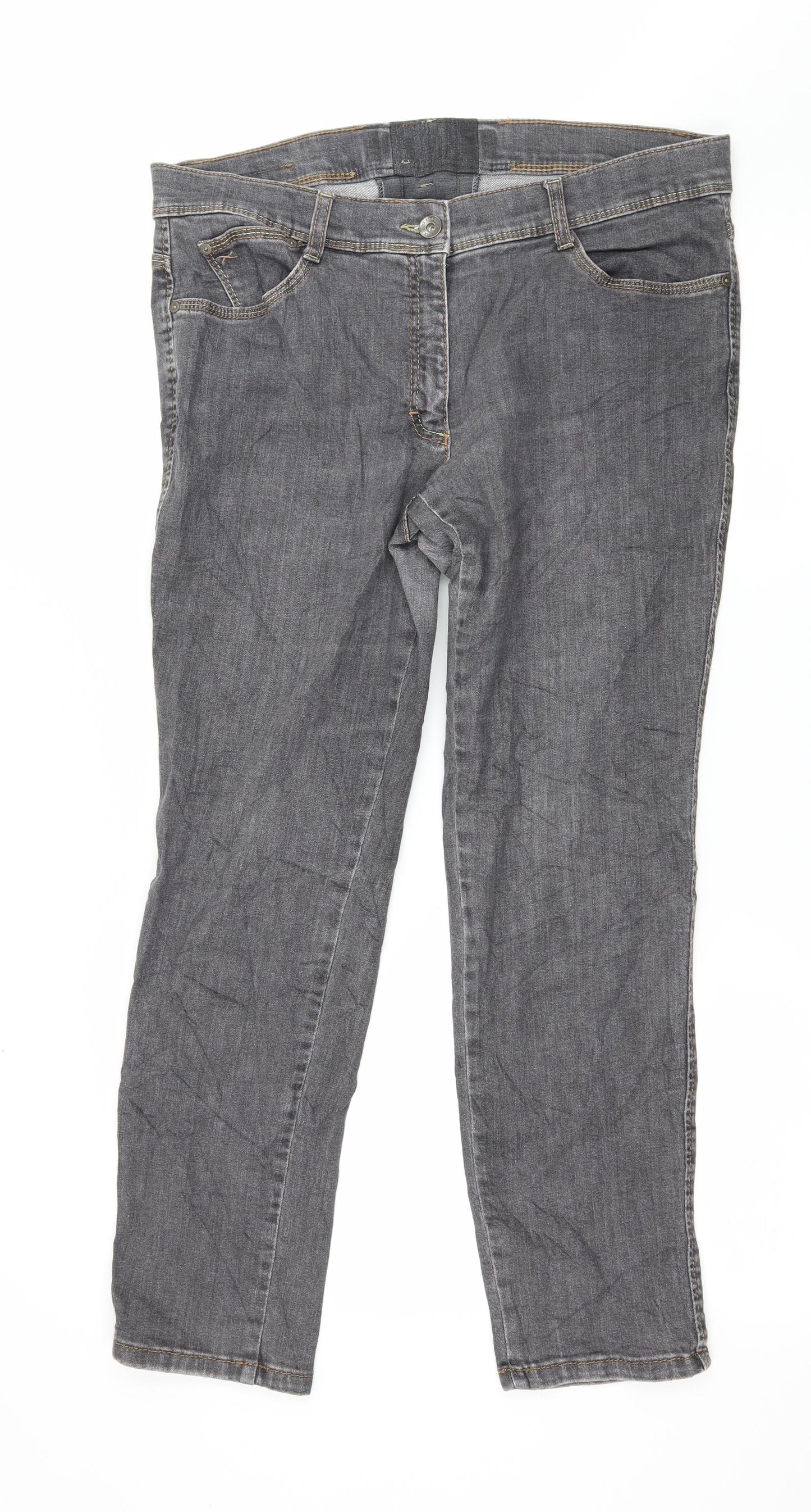 BRAX Womens Grey  Denim Skinny Jeans Size 36 in L28 in