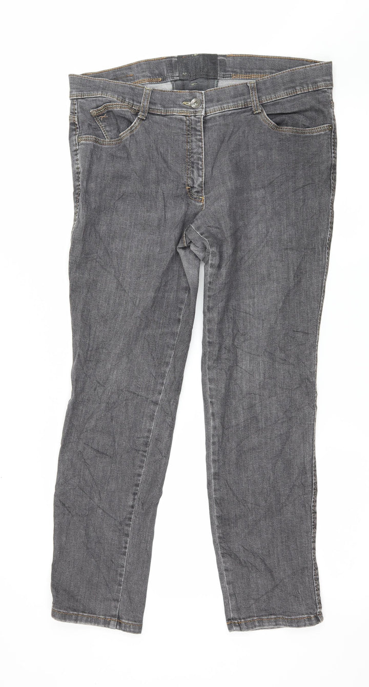 BRAX Womens Grey  Denim Skinny Jeans Size 36 in L28 in
