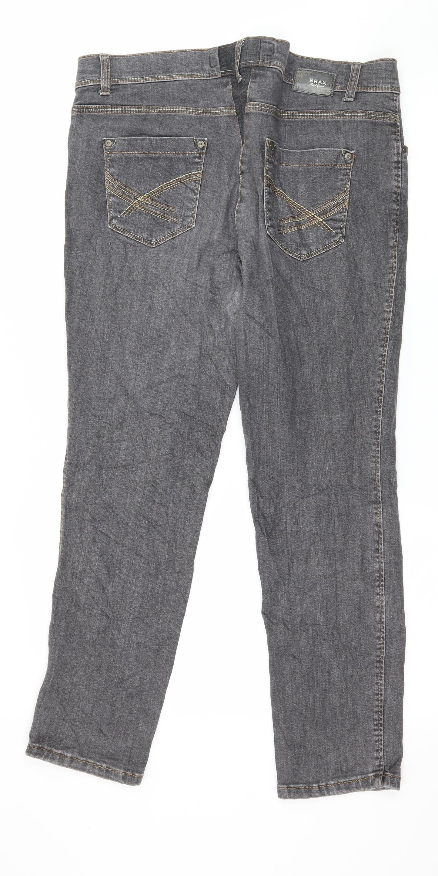 BRAX Womens Grey  Denim Skinny Jeans Size 36 in L28 in