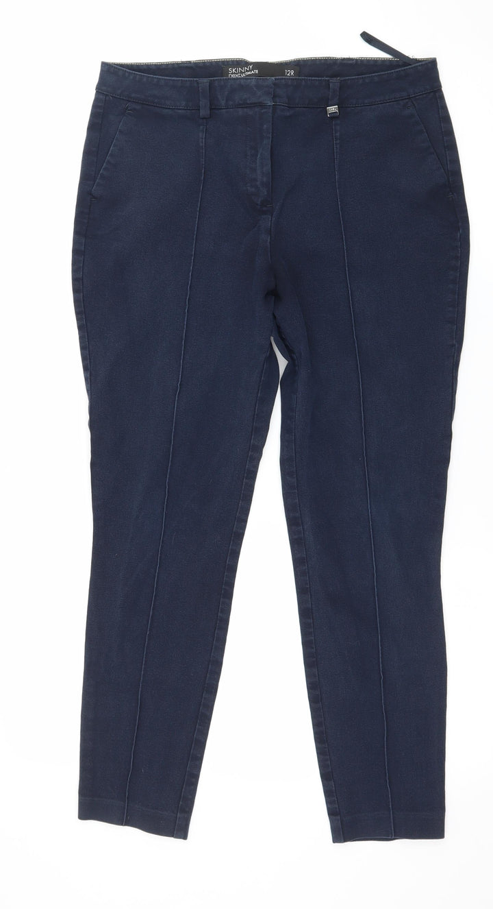 NEXT Womens Blue Denim Skinny Jeans Size 12 L25 in