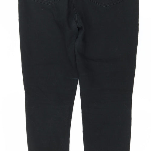 Matalan Womens Black  Denim Skinny Jeans Size 12 L26 in