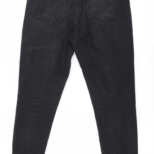 George Womens Black  Denim Skinny Jeans Size 10 L29 in